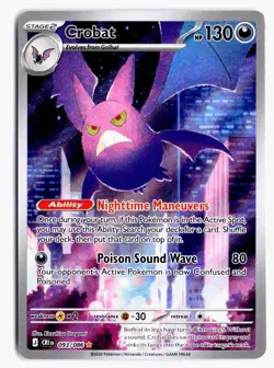 Crobat 093/086 Holo Illustration Rare Chaos Rising Pokemon NM - Image 1
