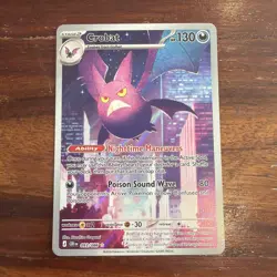 Crobat 093/086 Me04: Chaos Rising Holo Pokemon Illustration Rare 93/86 - Image 1