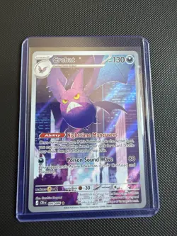 Pokemon Crobat 093/086 Me04: Chaos Rising EN Holo-Full Art Illustration Rare NM - Image 1