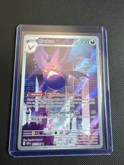 Pokemon Crobat 093/086 Me04: Chaos Rising EN Holo-Full Art Illustration Rare NM - Image 3