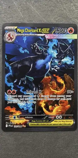 Mega Charizard X ex 125/094 Me02: Phantasmal Flames Holo - Image 1