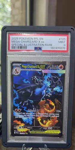 Mega Charizard X ex 125/094 Me02: Phantasmal Flames Holo - Image 1