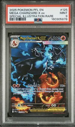 Mega Charizard X ex 125/094 Me02: Phantasmal Flames Holo - Image 2