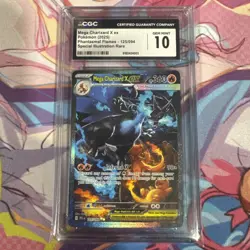 Mega Charizard X ex 125/094 Me02: Phantasmal Flames Holo CGC 10 GEM - Image 1