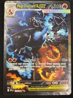 Mega Charizard X ex 125/094 Me02: Phantasmal Flames Holo Pokemon TCG - Image 1