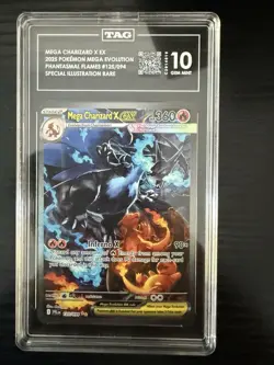 TAG Mega Charizard X ex 125/094 Me02 Phantasmal Flames SIR Holo Eng 360HP - Image 2