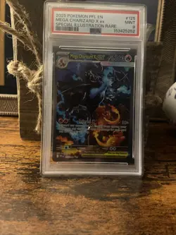 PSA 9 Mega Charizard X ex 125/094 Me02: Phantasmal Flames Holo - Image 1