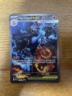 PACK FRESH Mega Charizard X ex 125/094 Me02: Phantasmal Flames Holo - Image 1