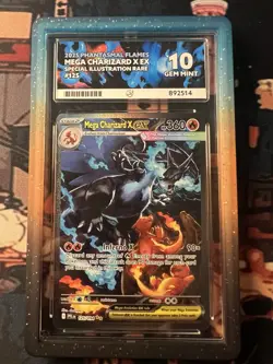 Mega Charizard x EX 125/094 Me02: Phantasmal Flames Holo ACE10 Perfect Subgrades - Image 1