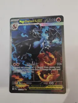 Mega Charizard X EX 125/094 Me02: Phantasmal Flames Secret Rare Holo - Image 2