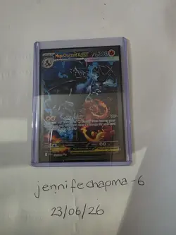 Mega Charizard X EX 125/094 Me02: Phantasmal Flames Secret Rare Holo - Image 4