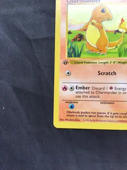 Pokemon Cards: Base Set 1st Edition Common: Charmander 46/102 - Image 5
