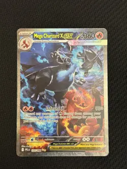 Mega Charizard X ex 125/094 Me02: Phantasmal Flames Holo, Mint+, SIR - Image 4