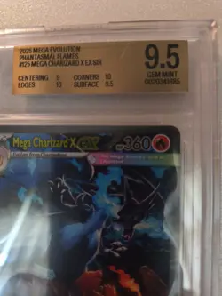 Mega Charizard X ex 125/094 Me02: Phantasmal Flames Holo - Image 3