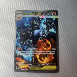 Mega Charizard x EX 125/094 Me02: Phantasmal Flames Holo NM - Image 1