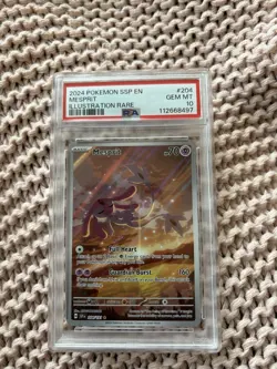 PSA 10 Mesprit 204/191 IR Illustration Rare Pokemon Card Surging Sparks - Image 1