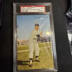 1953 Dormand Mickey Mantle Postcard Psa 5 EX Yankees Vintage Amazing Piece - Image 1