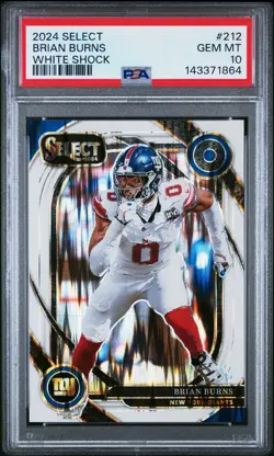 2024 PANINI SELECT WHITE SHOCK #212 BRIAN BURNS 159/199 PSA 10 - Image 1