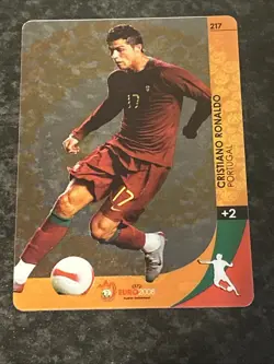 2008 Panini Uefa Euro 2008 Golden Card Ultra Card Cristiano Ronaldo Pack Fresh - Image 3