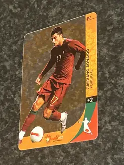 2008 Panini Uefa Euro 2008 Golden Card Ultra Card Cristiano Ronaldo Pack Fresh - Image 4