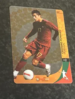 2008 Panini Uefa Euro 2008 Golden Card Ultra Card Cristiano Ronaldo Pack Fresh - Image 5