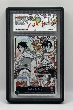 One Piece CCG Luffy & Ace Alt Art leader ST30-001 English - ACE 10 - POP 1 of 2 - Image 1