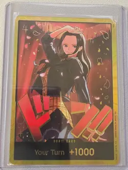 DON!! Card (Nico Robin) (Gold) EB-03 Foil DON!! NM Extra Booster: One Piece Hero - Image 1