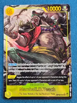 Marshall.D.Teach Op16-119 SEC Alt Art The Time To Battle One Piece TCG English - Image 1