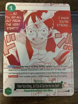 I Know You're Strong... (OP13-040) - 3rd Anniversary Treasure Campaign - English - Image 1