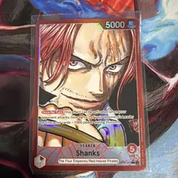 One Piece TCG Shanks OP09-001 Alt Art Leader English Near Mint - Image 1