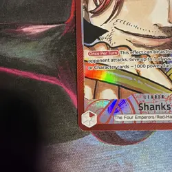 One Piece TCG Shanks OP09-001 Alt Art Leader English Near Mint - Image 2