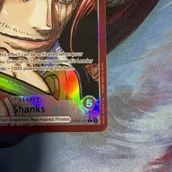 One Piece TCG Shanks OP09-001 Alt Art Leader English Near Mint - Image 3