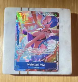 Bandai Nefeltari Vivi EB04-025 Super Rare Holo ENG Alt Art 4000 The Azure Sea - Image 1