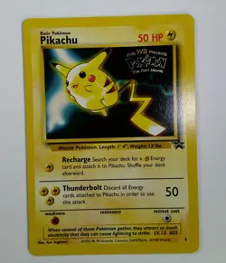 Pokmon Pikachu Wizards Black Star Promos Rare Card 4 50 HP First Movie 1999 - Image 1