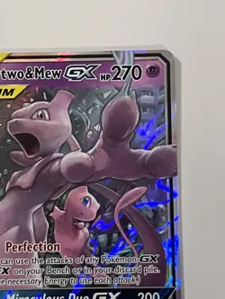 Mewtwo & Mew GX 71/236 Unified Minds Ultra Rare Holo TAG TEAM Pokemon Card - Image 5