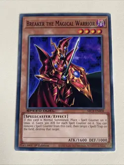 Yugioh Breaker the Magical Warrior x 3 - 1st Edition NM - Plus Free Holo Card C - Image 2