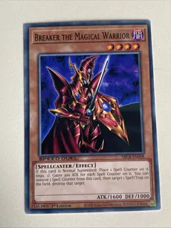 Yugioh Breaker the Magical Warrior x 3 - 1st Edition NM - Plus Free Holo Card C - Image 4