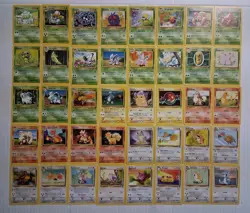 Base Set #2 Complete Common And Uncommon 90 Card Vtg Lot LP-MP - Image 1