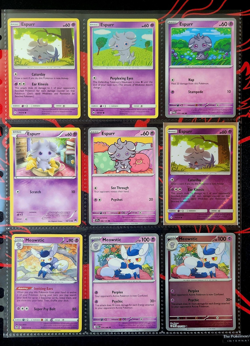 Pokemon TCG Sun & Moon 9 Card Lot Espurr Meowstic Reverse Holo - Image 1