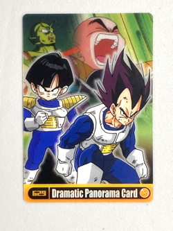 Vegeta and Gohan - 629 - Dragon Ball Morinaga Plastic Card Japanese - Image 1