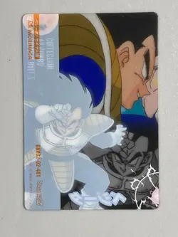 Vegeta - 481 - Dragon Ball Morinaga Plastic Card Japanese - Image 2