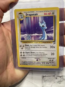 Pokemon Dragonair Base Set 2 Unlimited Rare Card 22/130 Vintage Pokemon NM WOTC - Image 1