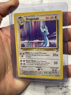 Pokemon Dragonair Base Set 2 Unlimited Rare Card 22/130 Vintage Pokemon NM WOTC - Image 2