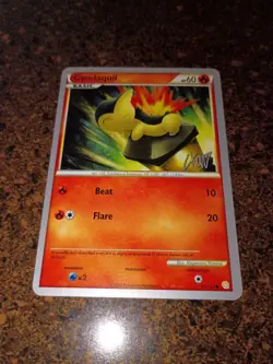 Pokemon ENGLISH Cyndaquil World Championships 2011 Card 61/123 Card EXCELLENT - Image 1