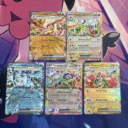 Pokemon TCG | Scarlet & Violet Ex Half Art Tera X5 Card Bundle (2) - Image 1
