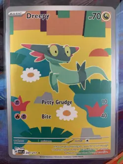 Pokemon TCG Dreepy 247/217 Ascended Heroes Illustration Rare NM Card - Image 1