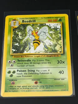Vintage Pokemon Base Set 1999 Rare Lot 3 Cards Non Holo NP Mint! - Image 2