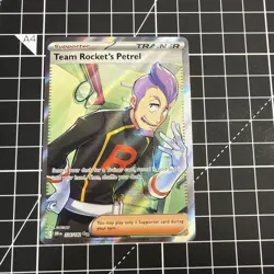 Pokemon TCG Destined Rivals Team Rockets Petrel Full Art Card 226/182 - Image 1
