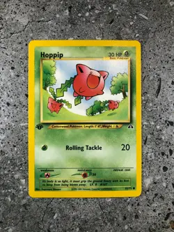 Pokemon TCG Cards 1st Edition Hoppip 55/75 Neo Discovery NM - Image 1