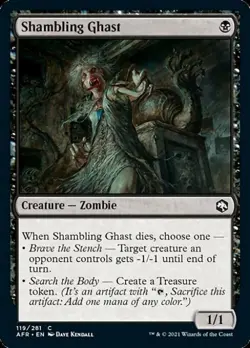 Shambling Ghast - Light Play MTG Adventures in the Forgotten Realms - Image 1